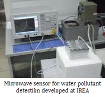 microwave sensor for water pollutant detection