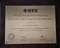 Riccardo Lanari received the Distinguished Achievement Award from the IEEE Geoscience and Remote Sensing Society